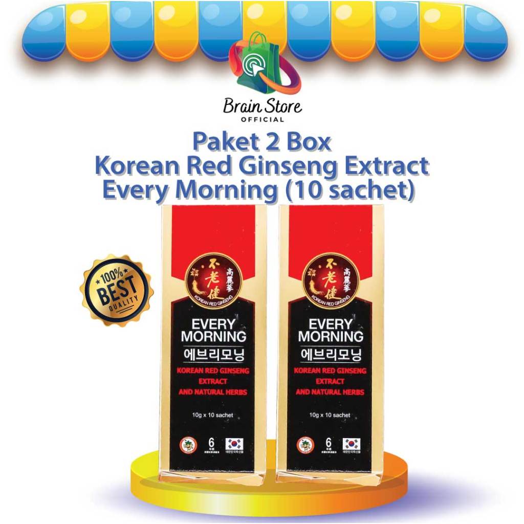 

(Paket 2 Box) Korean Red Ginseng Every Morning 10 Sachet