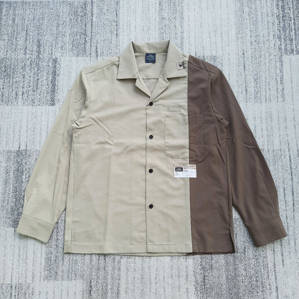 GU Uniqlo x Mihara Yasuhiro Open Collar Shirt Kemeja Kerah Terbuka Outer