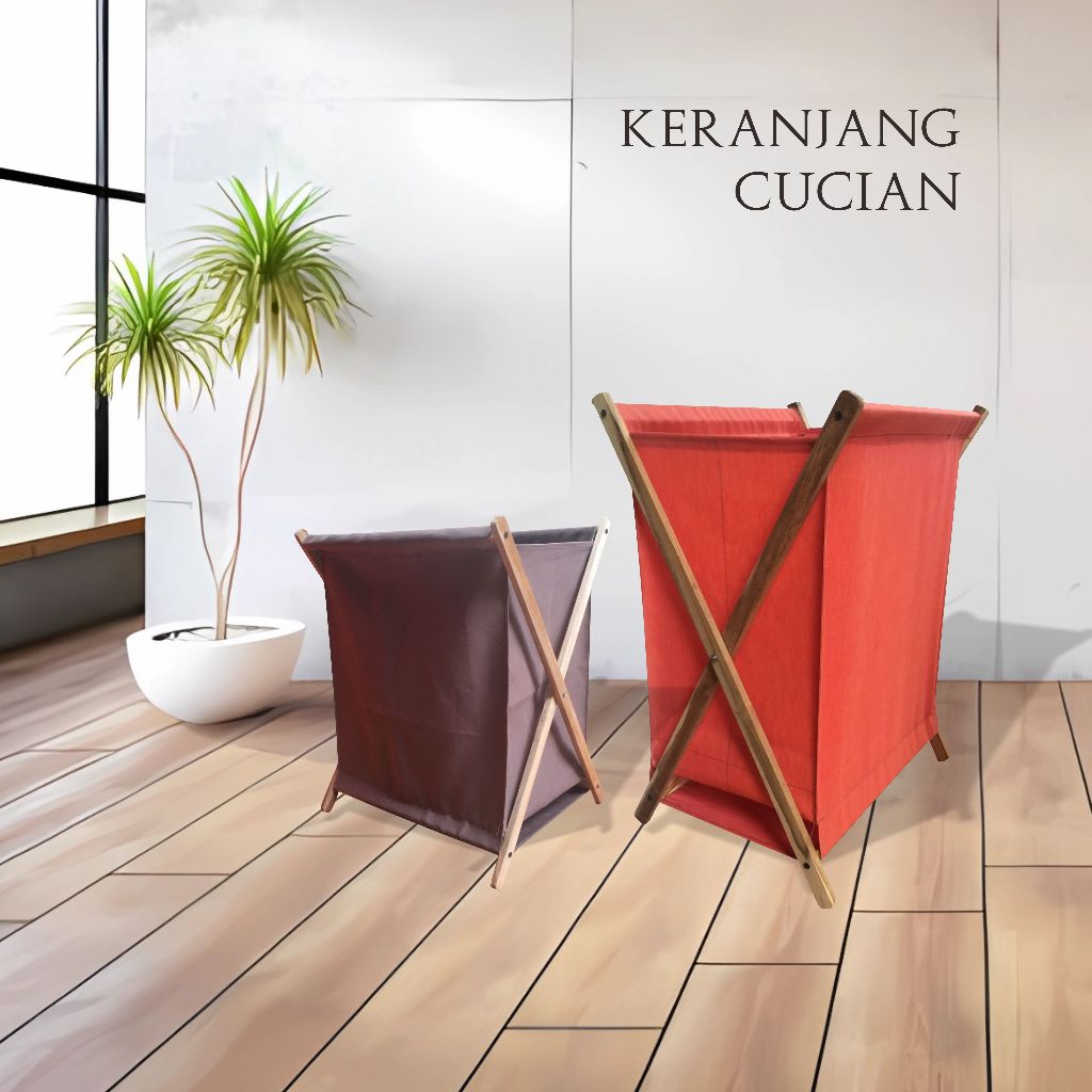 Keranjang Cucian Kotor/Keranjang Pakaian/Keranjang Pakaian Aesthetic/Keranjang Lipat