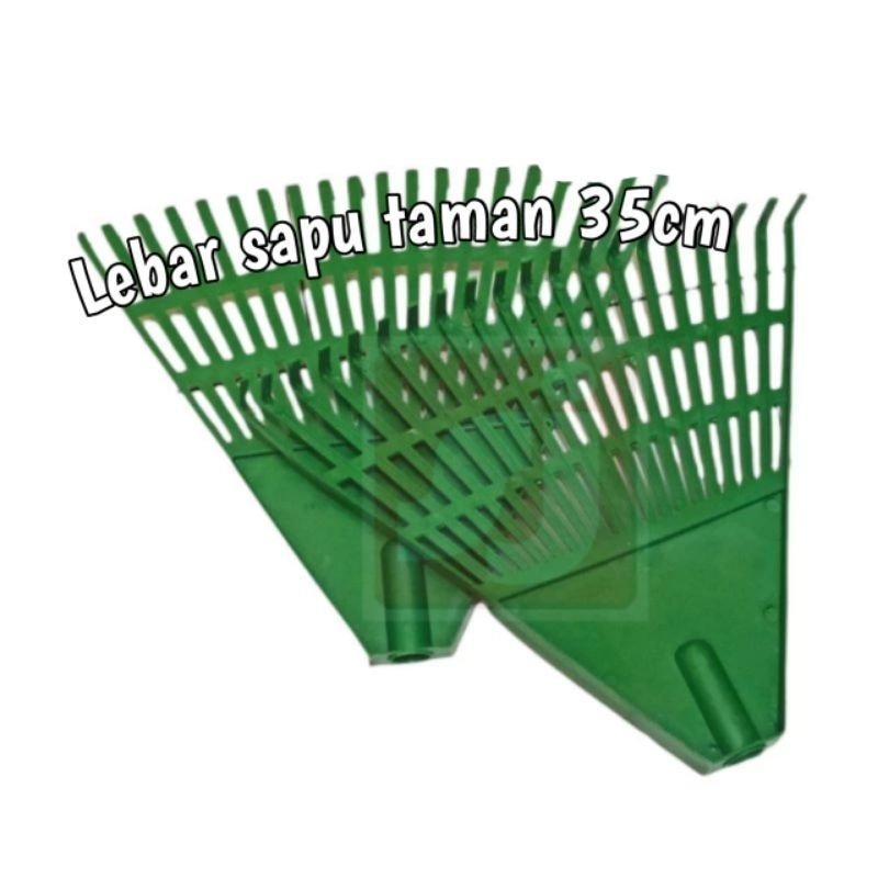sapu taman PVC (tanpa gagang) - sapu taman plastik - sapu garuk