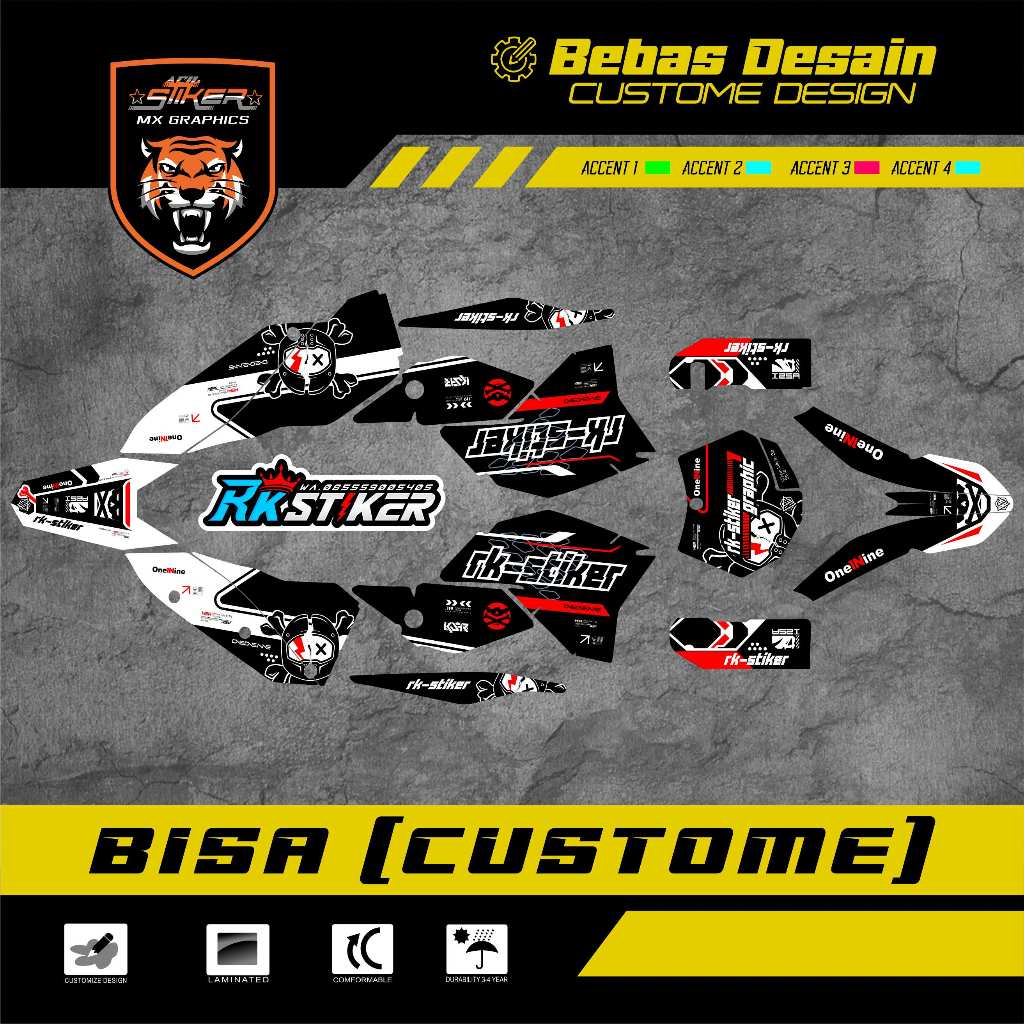 DECAL KTM 250 2008 - 250 2008 -  KTM 250 2009 -   KTM 250 2010 -  KTM 250 2011 FREE CUSTOME DESIGM