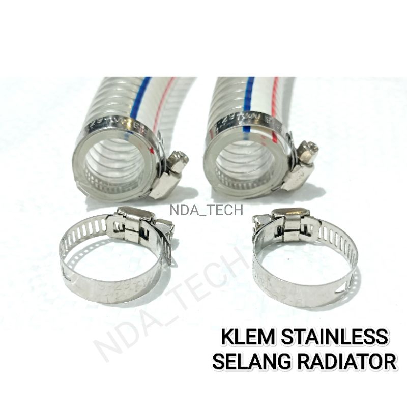 [PROMO] KLEM STAINLESS SELANG RADIATOR MOTOR KLEM SELANG RADIATOR VARIO AEROX NMAX LEXI XMAX KLEMAN 