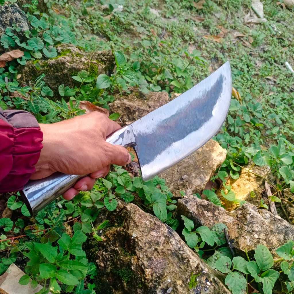 Pisau daging bahan baja - pisau daging dan tulang ayam-pisau dapur tebal 5mm