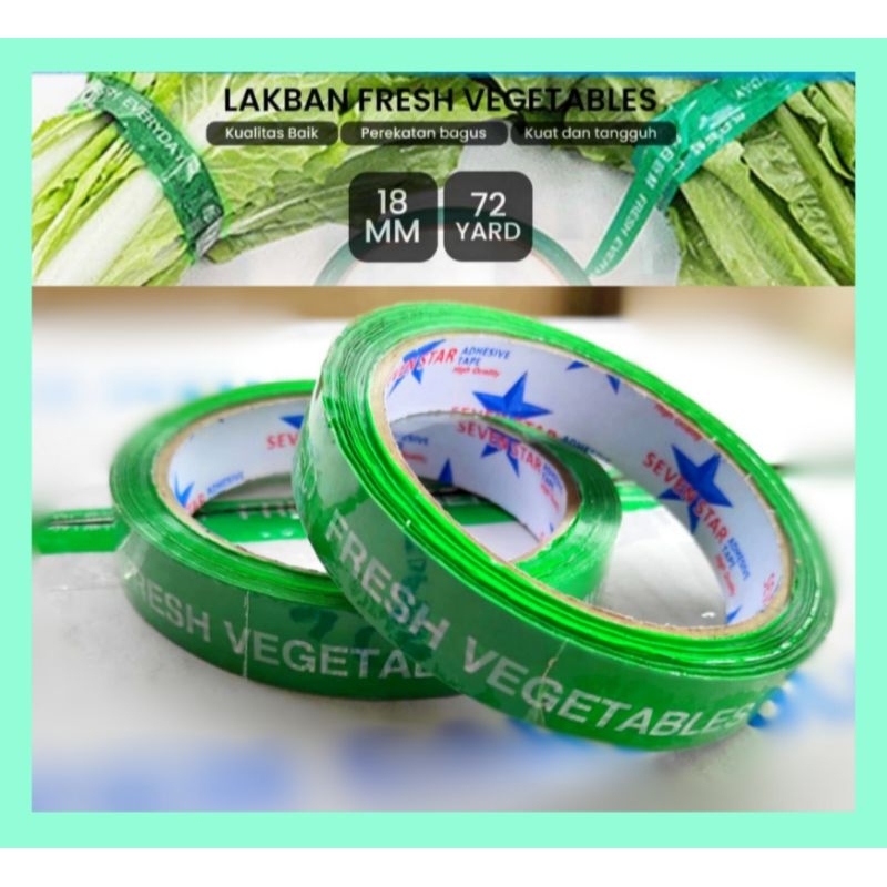 

LAKBAN ISOLASI ASLI 18mm x 72Y FRESH VEGETABLE SAYUR DAN BUAH 72Y HIDROPONIK SELOTIP
