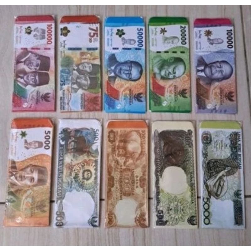 

Amplop Lebaran Motif Uang, Angpau Lebaran, Amplop THR Lebaran,