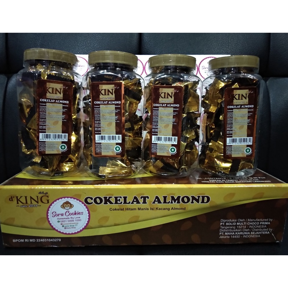 

Silahkan Beli 1 Dus Isi 4 toples Coklat Almond d KING
