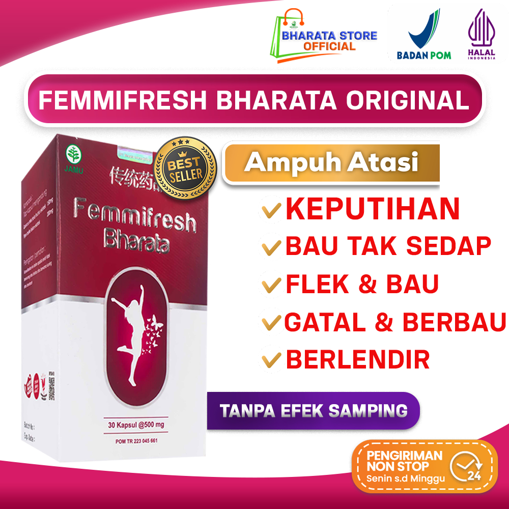 Femmifresh Bharata - Sembuhkan Keputihan Haid Tidak Lancar Gatal Area Kewanitaan Original Bharata Of