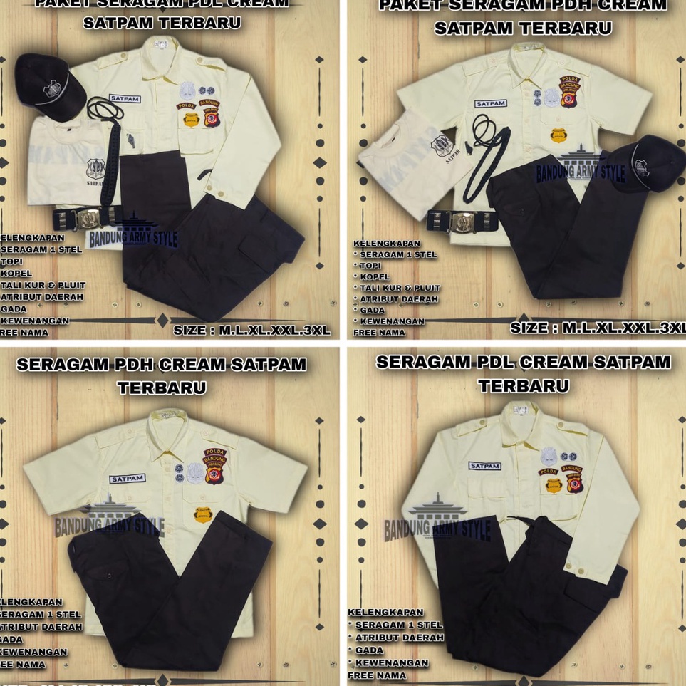 ShareNow SERAGAM SATPAM TERBARU CREAM PDH SATPAM CREAMPDL SATPAM CREAM TERBARU 223SATPAM CREAMSECURI