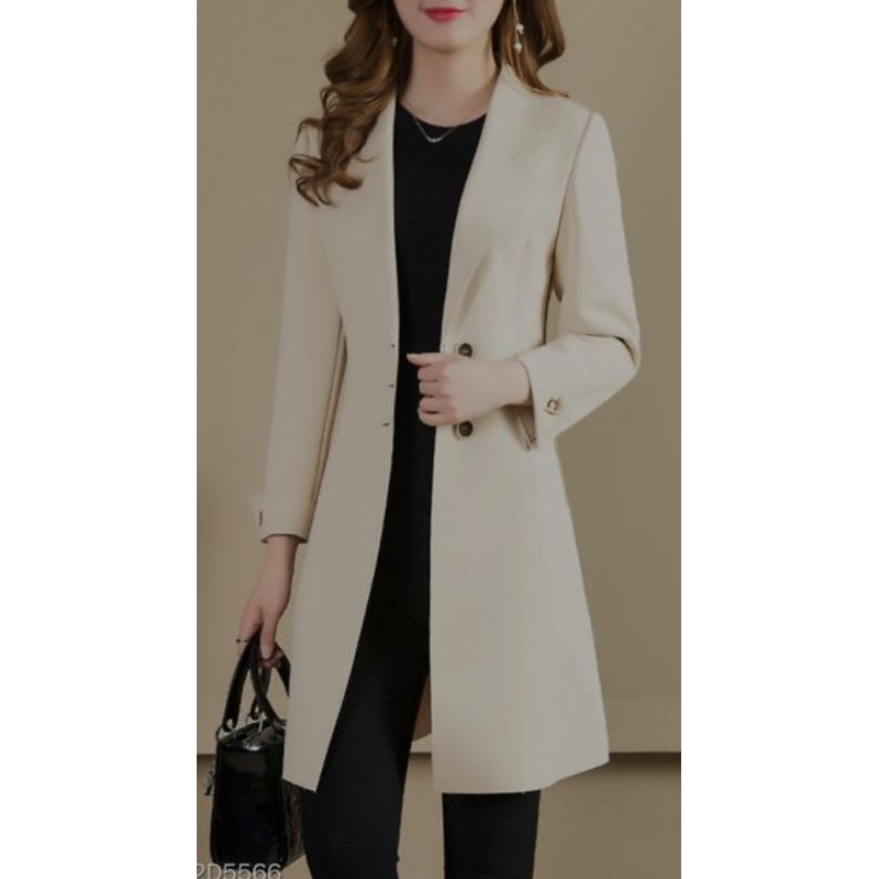 Blazer/ Long coat wanita/ Blazer panjang