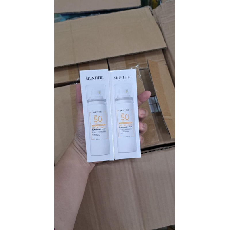 sunscreen skintific spray spf 50