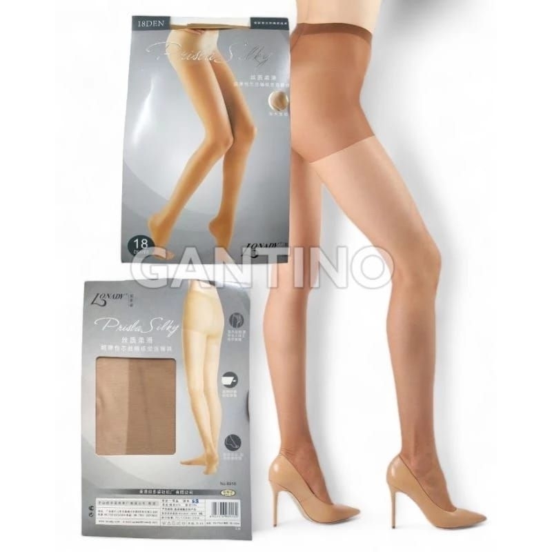 Stocking Celana Nude Prisla Silky Lonady/ Stocking Celana Pantyhose Lonady 18 D