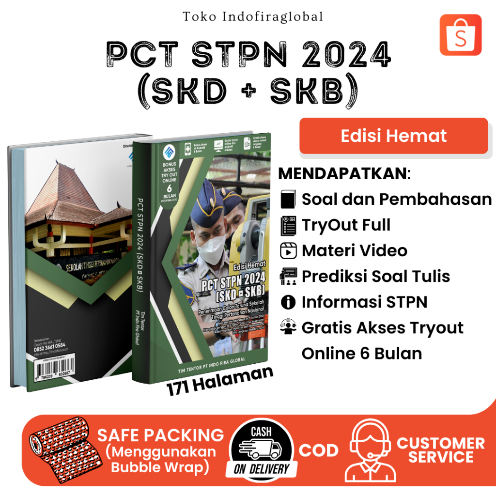 TERBARU Buku PCT STPN 2024 [SKD + SKB] (Edisi Hemat + Free Akses Online) Sesuai Dengan Kisi" Terbaru