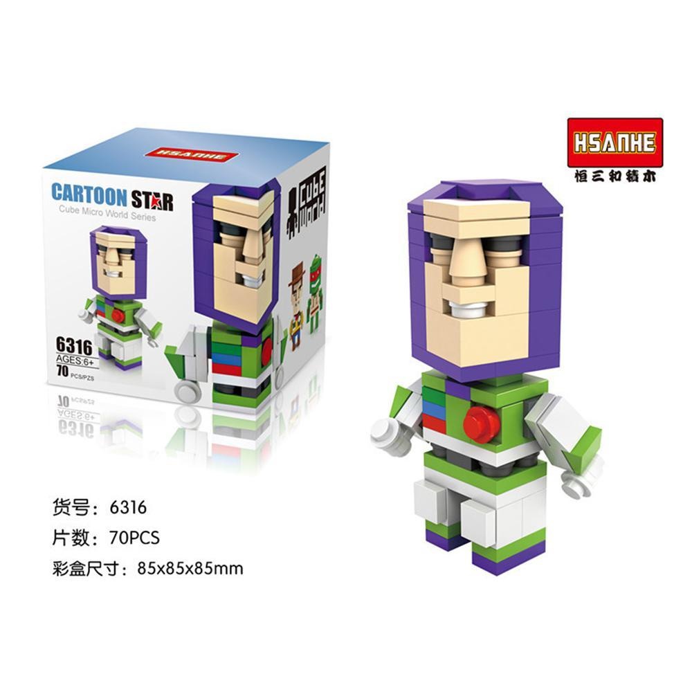 bricks Lego block  Hsanhe medium Action Figure Marvel block Cube World Series mainan edukasi anak