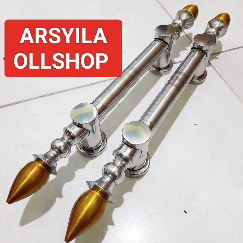 panjang 60cm / Pegangan Handel Pintu rumah Stainless / Gagang pintu rumah Mewah Monas
