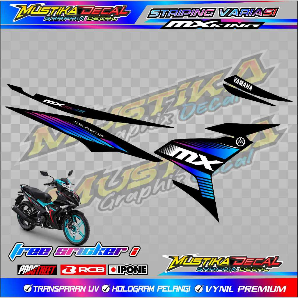 STRIPING VARIASI YAMAHA JUPITER MX KING / STICKER LIST MOTOR JUPITER MX KING
