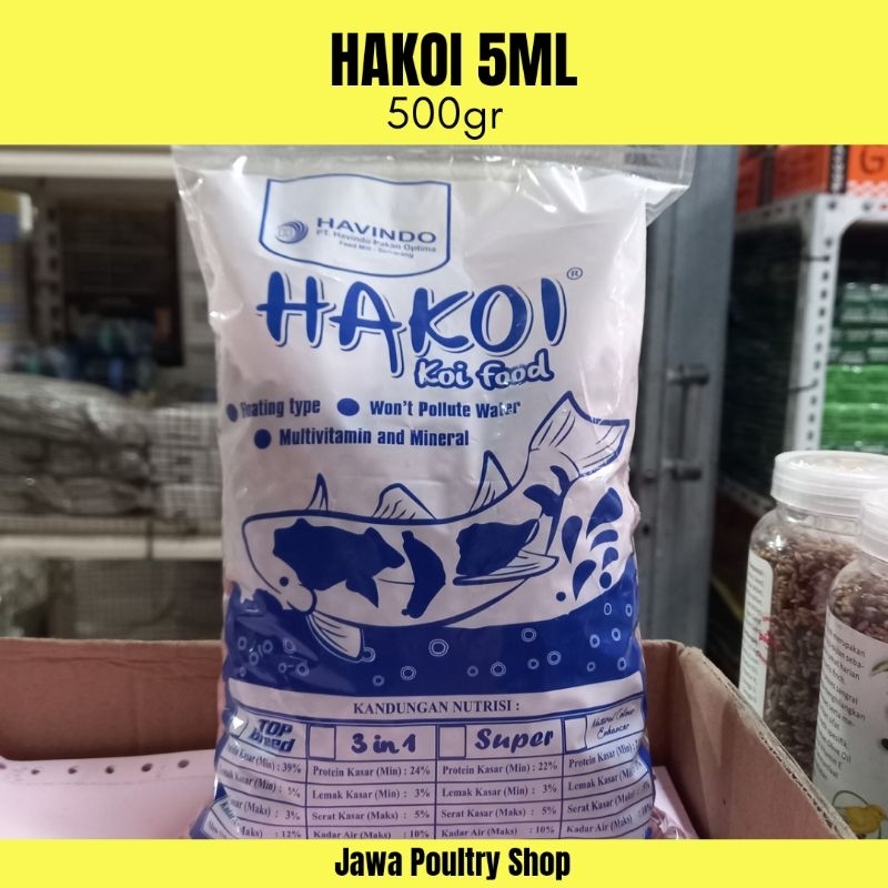 PAKAN IKAN KOI HAKOI 5ML 500GR