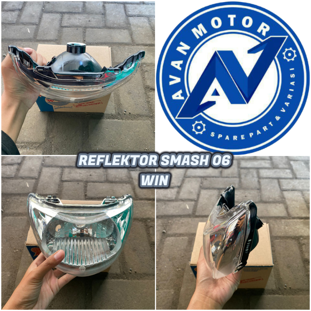 REFLEKTOR SMASH 2006 REFLEKTOR LAMPU DEPAN KOMPLIT SMASH 2006 MEREK WIN
