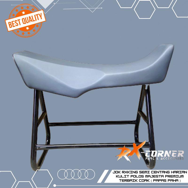SEAT JOK RX KING RXKING CENTANG SEMI HARIAN KULIT POLOS MAJESTA PREMIUM TERBAIK COAK ( PAPAS PAHA ) 