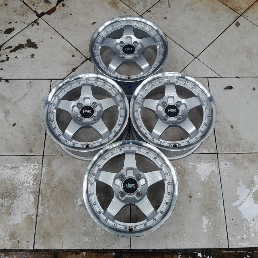 Velg Mobil Bekas HSR BOB R15 Lubang Pcd 4x100