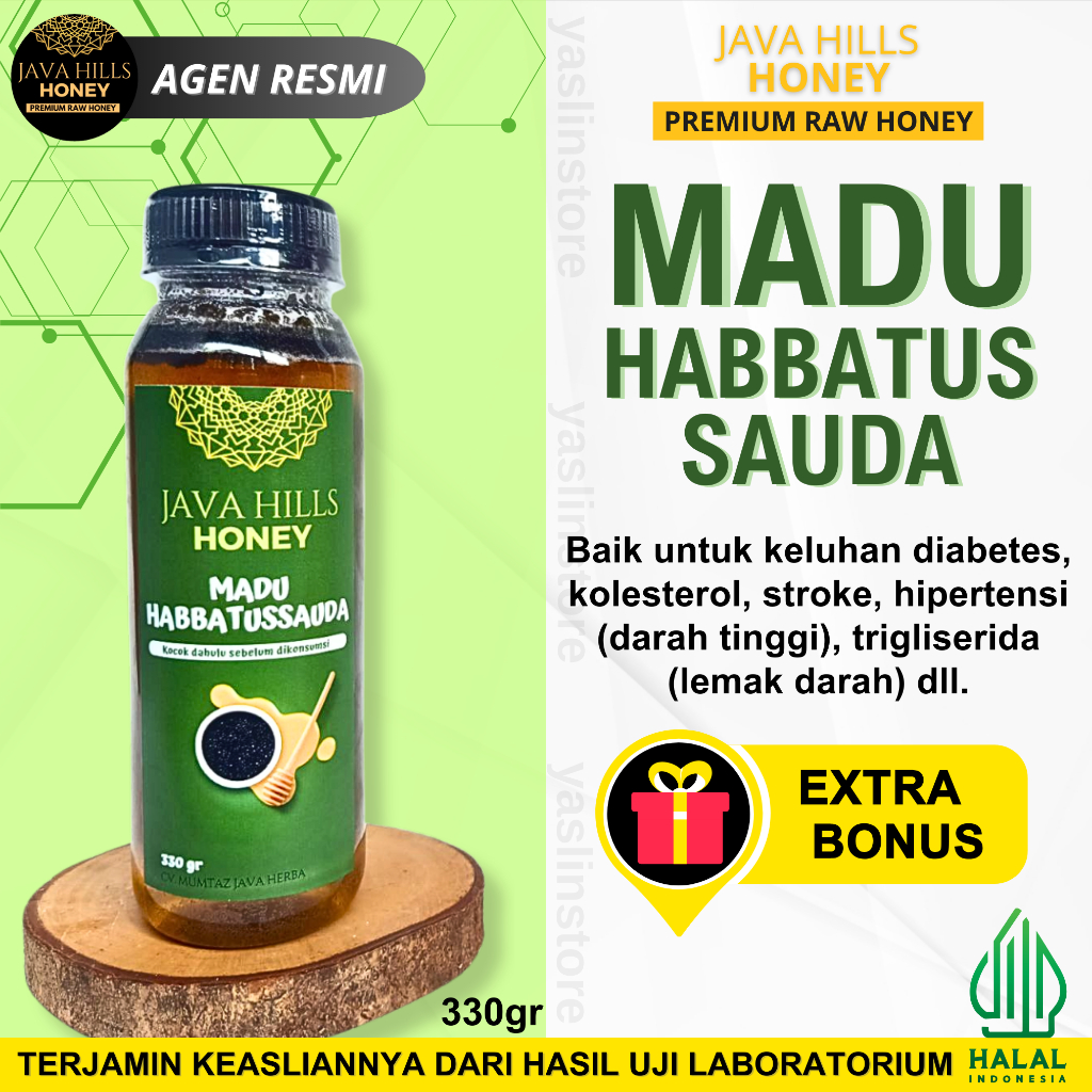 

MADU HABBATUSSAUDA HABATUSAUDA HERBAL ASLI MURNI PREMIUM BY JAVA HILLS HONEY 320gram