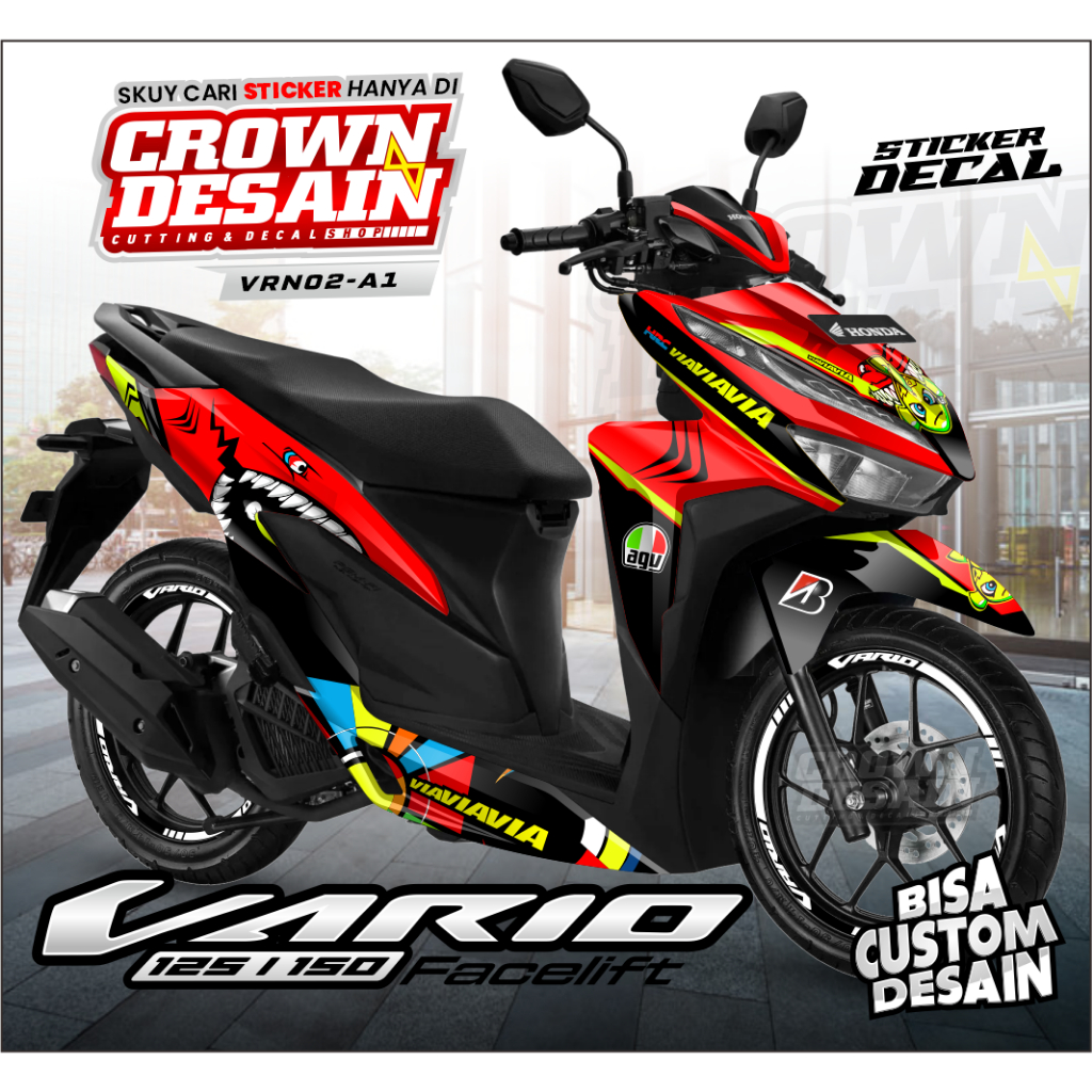 Sticker Decal Vario New 150-125 Fullbody - Decal Sticker Vario 150 2020 - Aksesoris Motor Vario - Ko