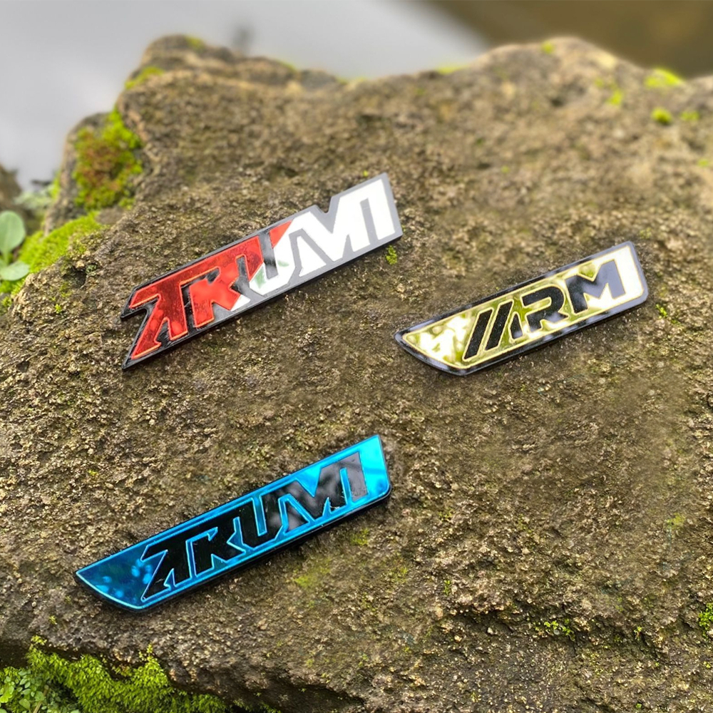 Emblem Motor Logo ARM dan ARUMI Akrilik Timbul 3D