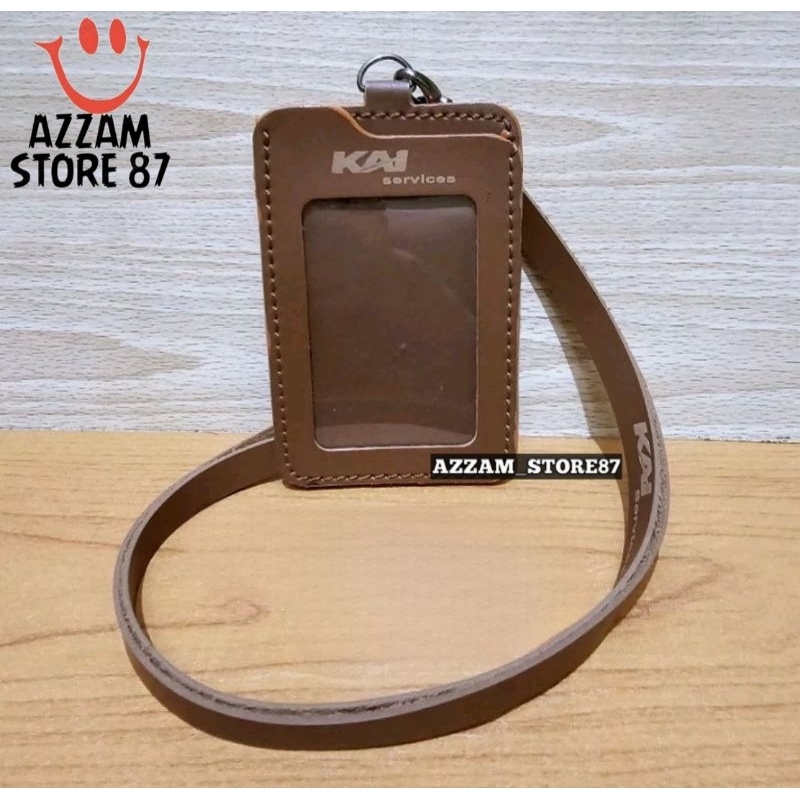 ID Card Holder Tali Lanyard Name Tag Logo KAI SERVICE