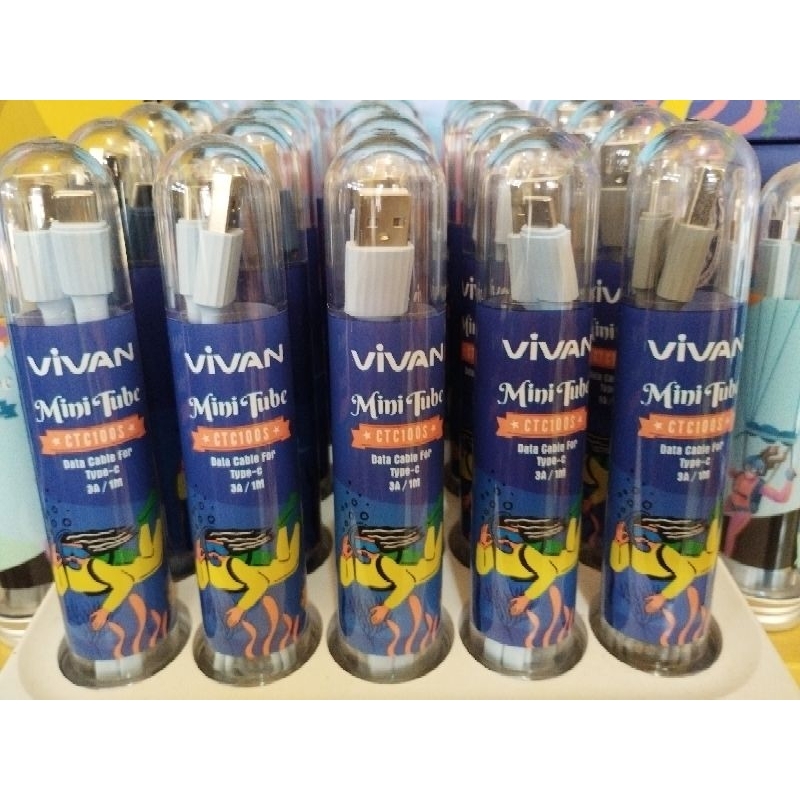 Kabel Data Vivan Type-C 3.A Vivan CTC100S