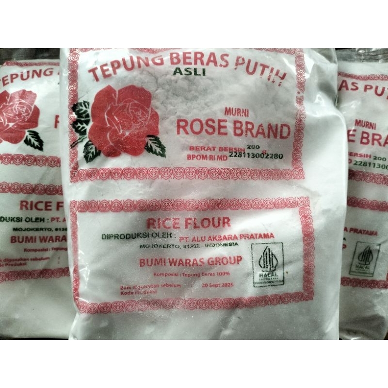 

Tepung beras rosebrand 200gr