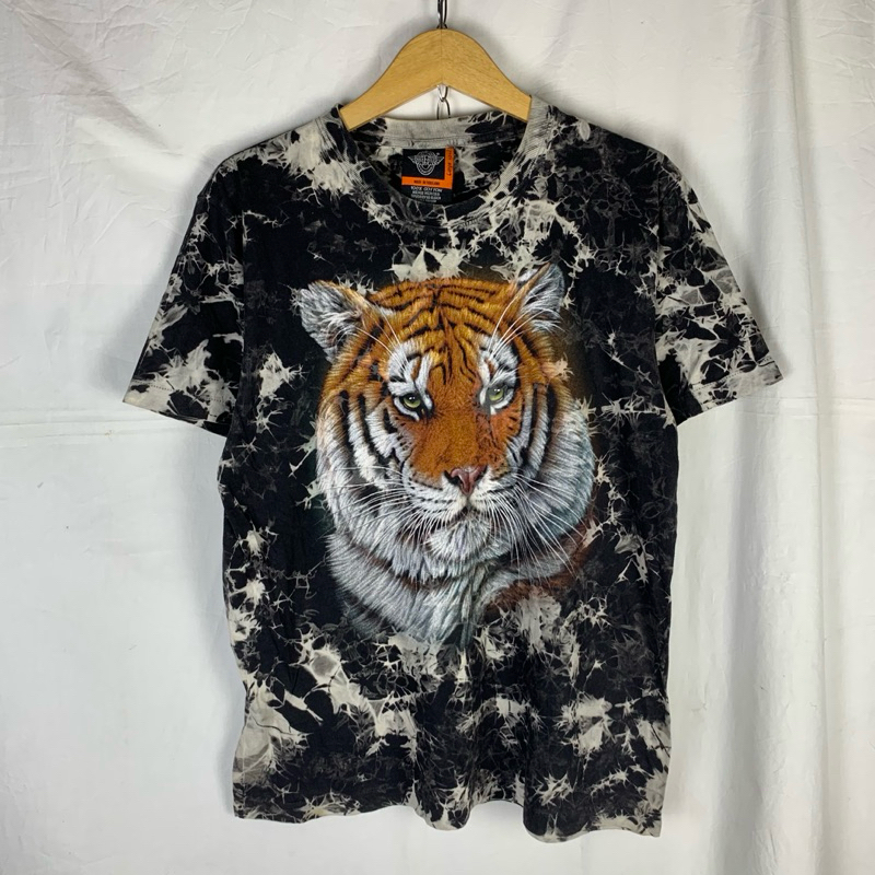 kaos rock eagle tie dye tiger