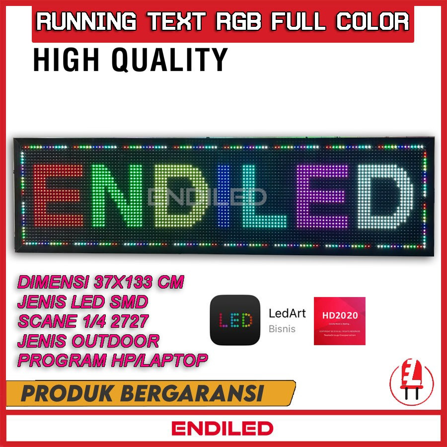 LED RUNNING TEXT RGB FULL COLOR INDOOR OUTDOOR