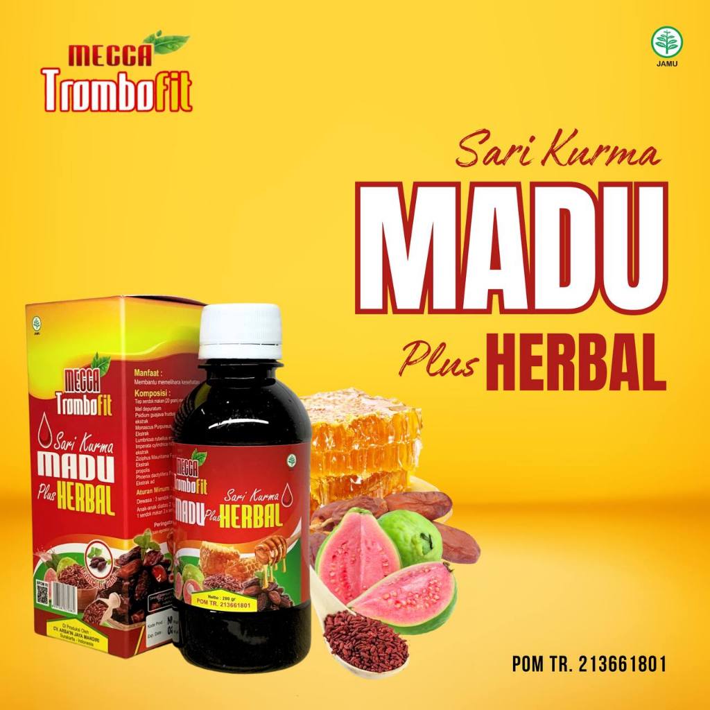 

Mecca Trombofit Sari Kurma Madu Angkak 280Gram