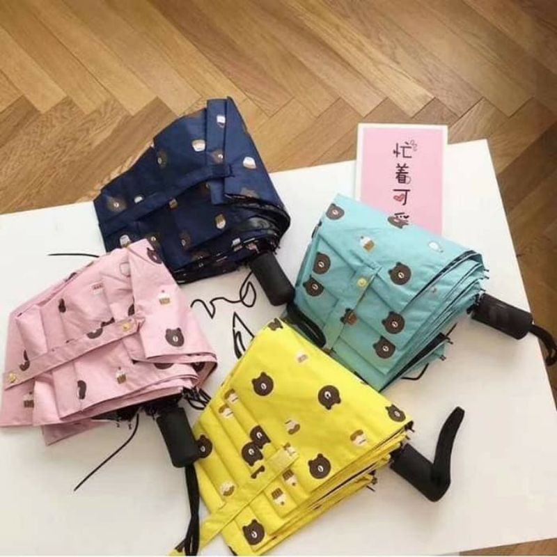 COD Payung Lipat 3D Motif Beruang Premium