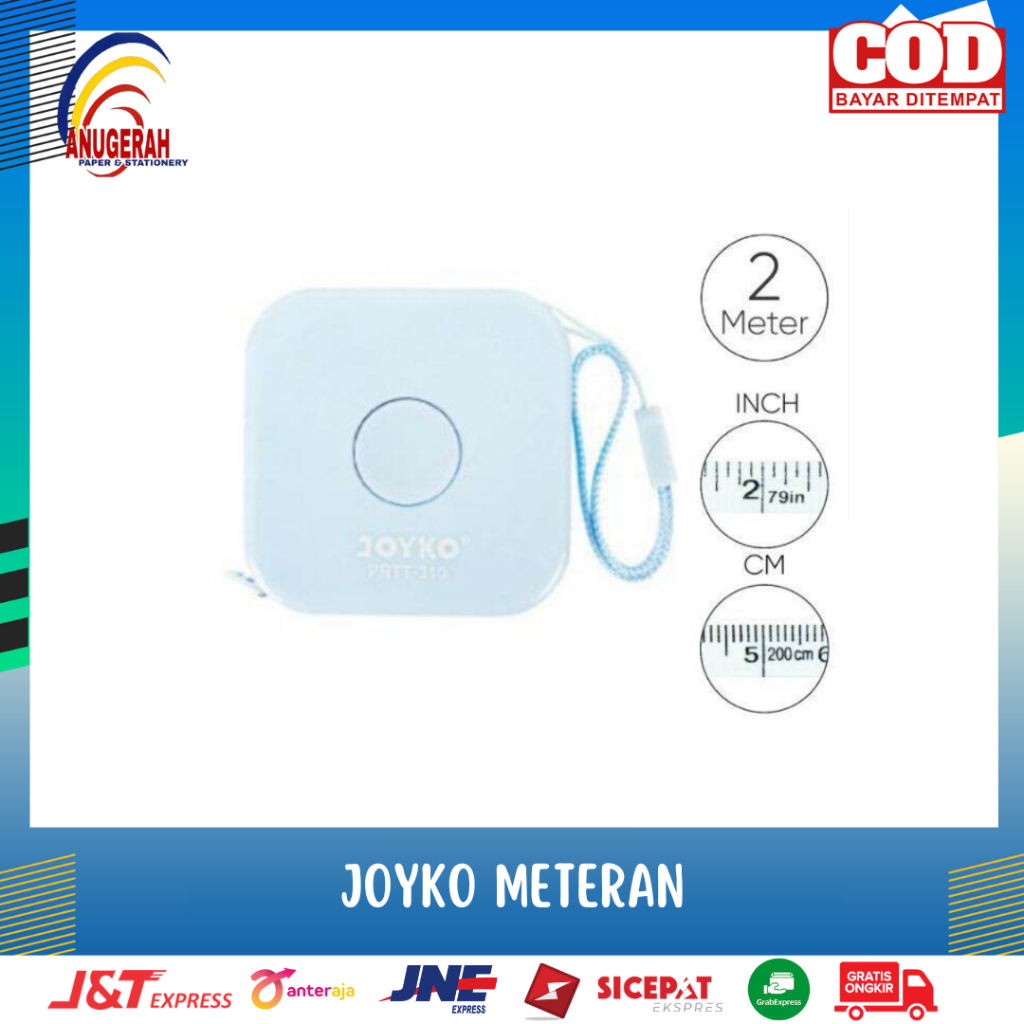 Joyko PRTT-310 Pocket Ruler Tailoring Tape 2 Meter Fiberglass