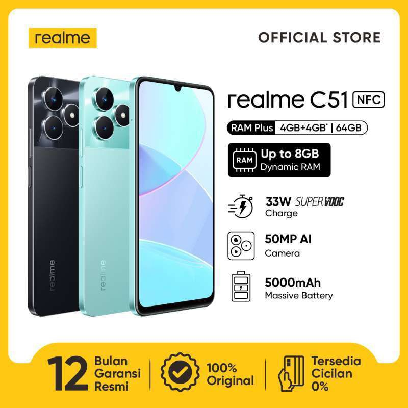 REALME C51 NFC RAM 8/128 RAM 8/64