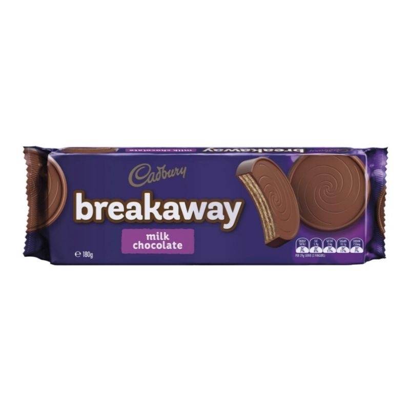 

Cadbury Breakaway Milk Chocolate Biscuit | 180g Australia