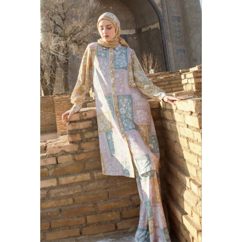 Mandjha Ivan gunawan Setelan muslim Longham set celana