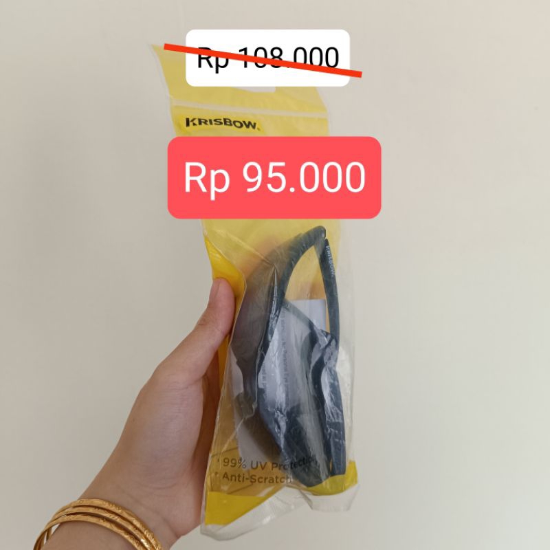 KRISBOW Kacamata Pengaman Safety Glasses Hitam Spectacle dengan strap