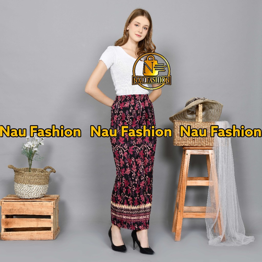 PROMO! Rok Plisket Kebaya - Rok PLisket Kebaya Jumbo - Kebaya Modern - Kebaya Brukat Modern -Kebaya