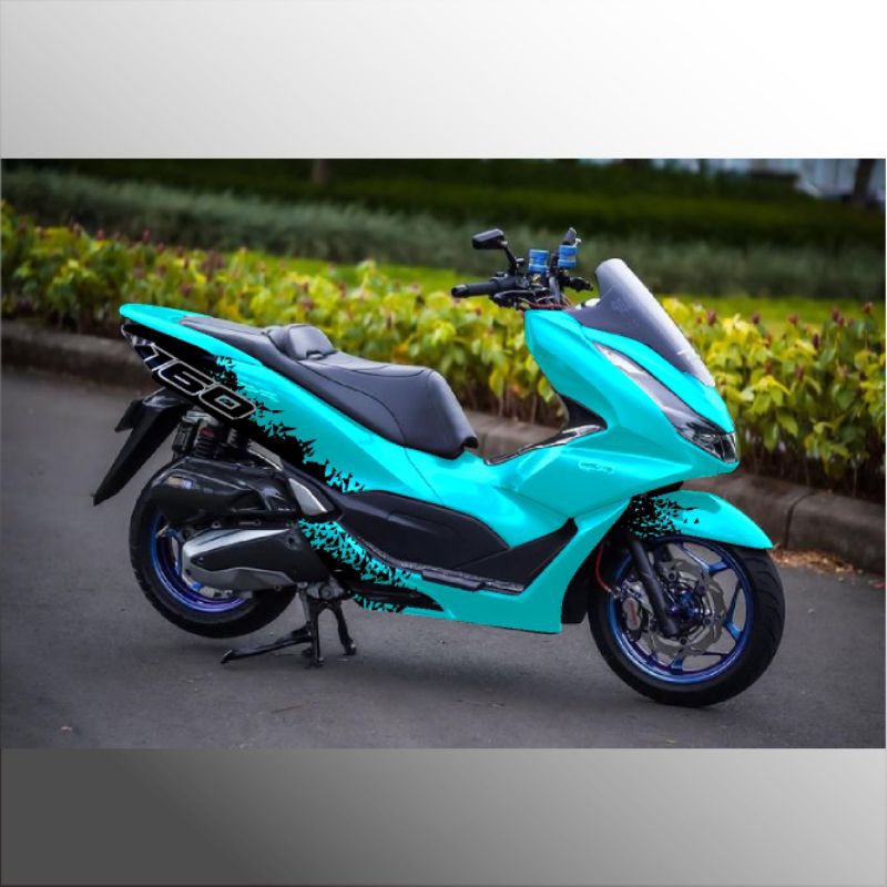 decal sticker variasi custom motor Honda PCX 160/150 full body striping variasi decal pcx