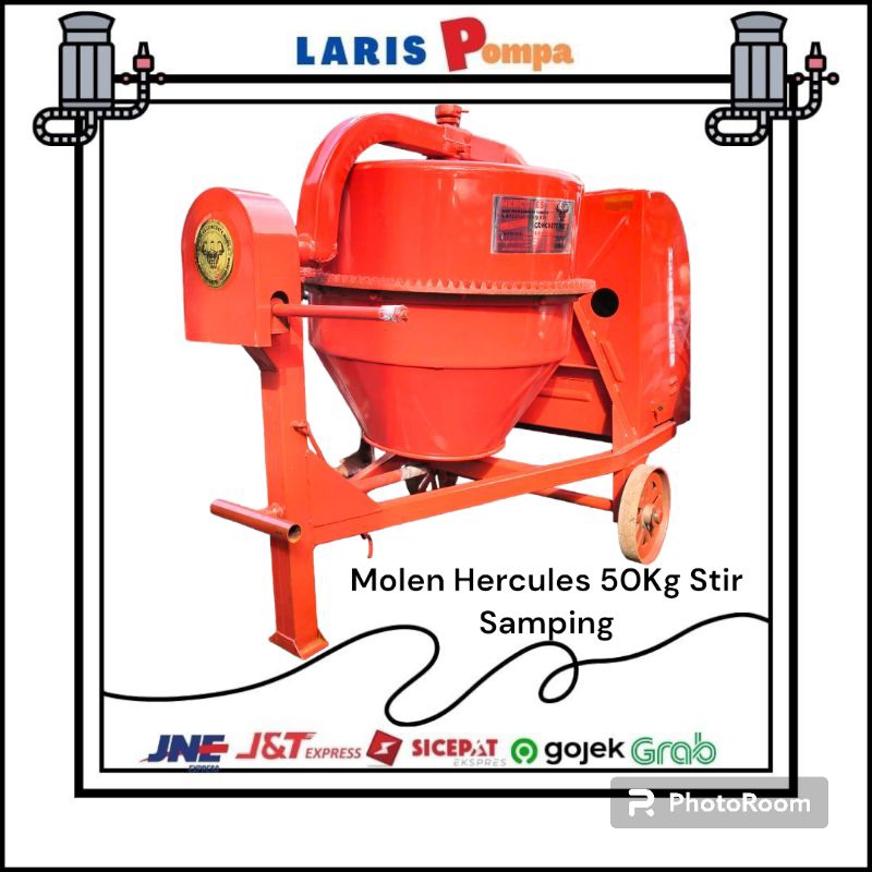 Molen Cor Semen Hercules 50Kg Stir Samping (Belum Termasuk Mesin)