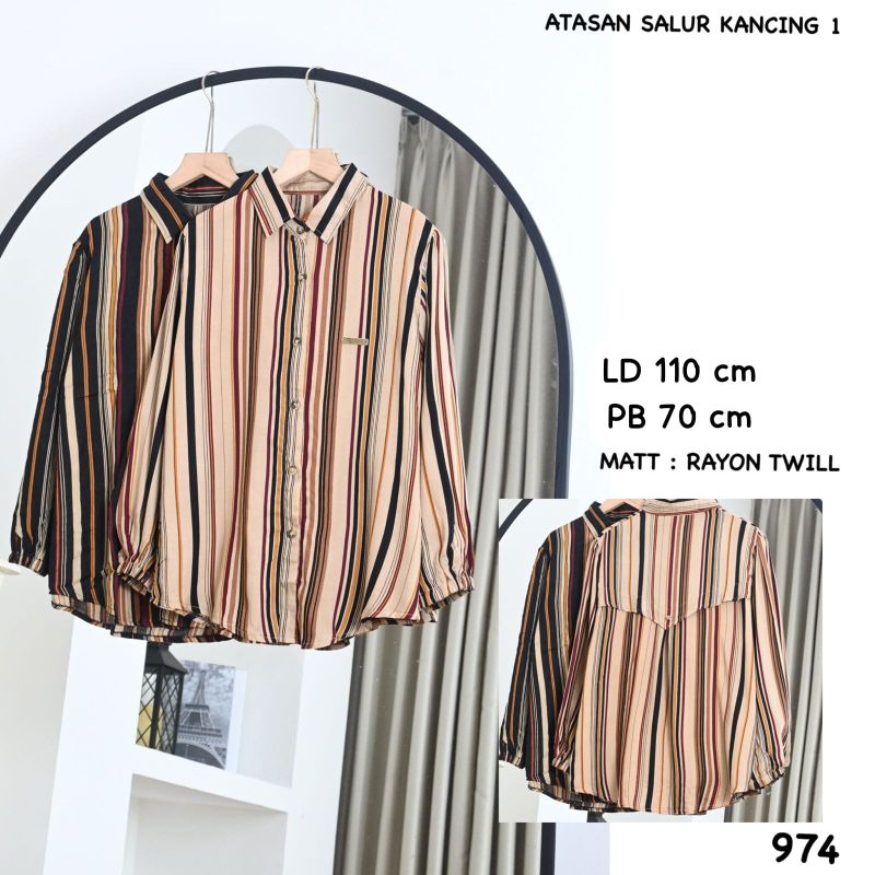 Atasan rayon twill
