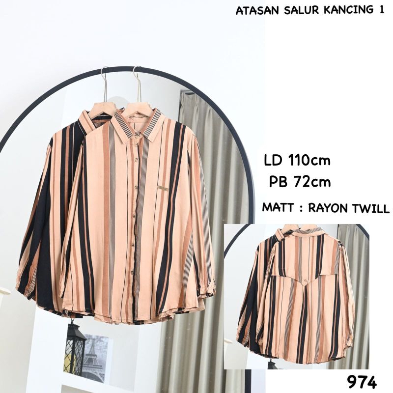Atasan rayon twill