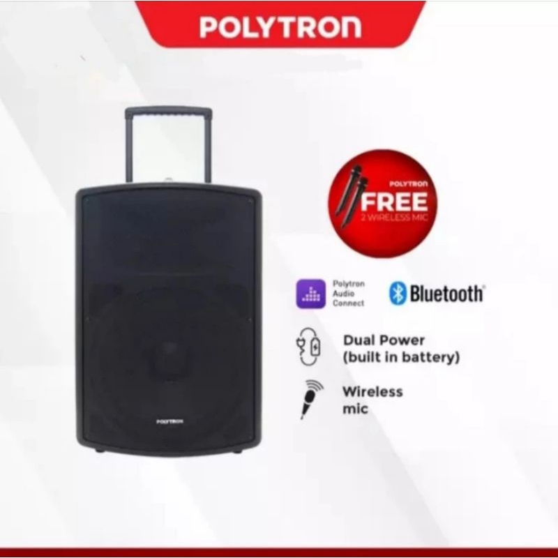 Wireless Portable Polytron PAS-PRO15F3 | Meeting speaker 15" Pro 15F3