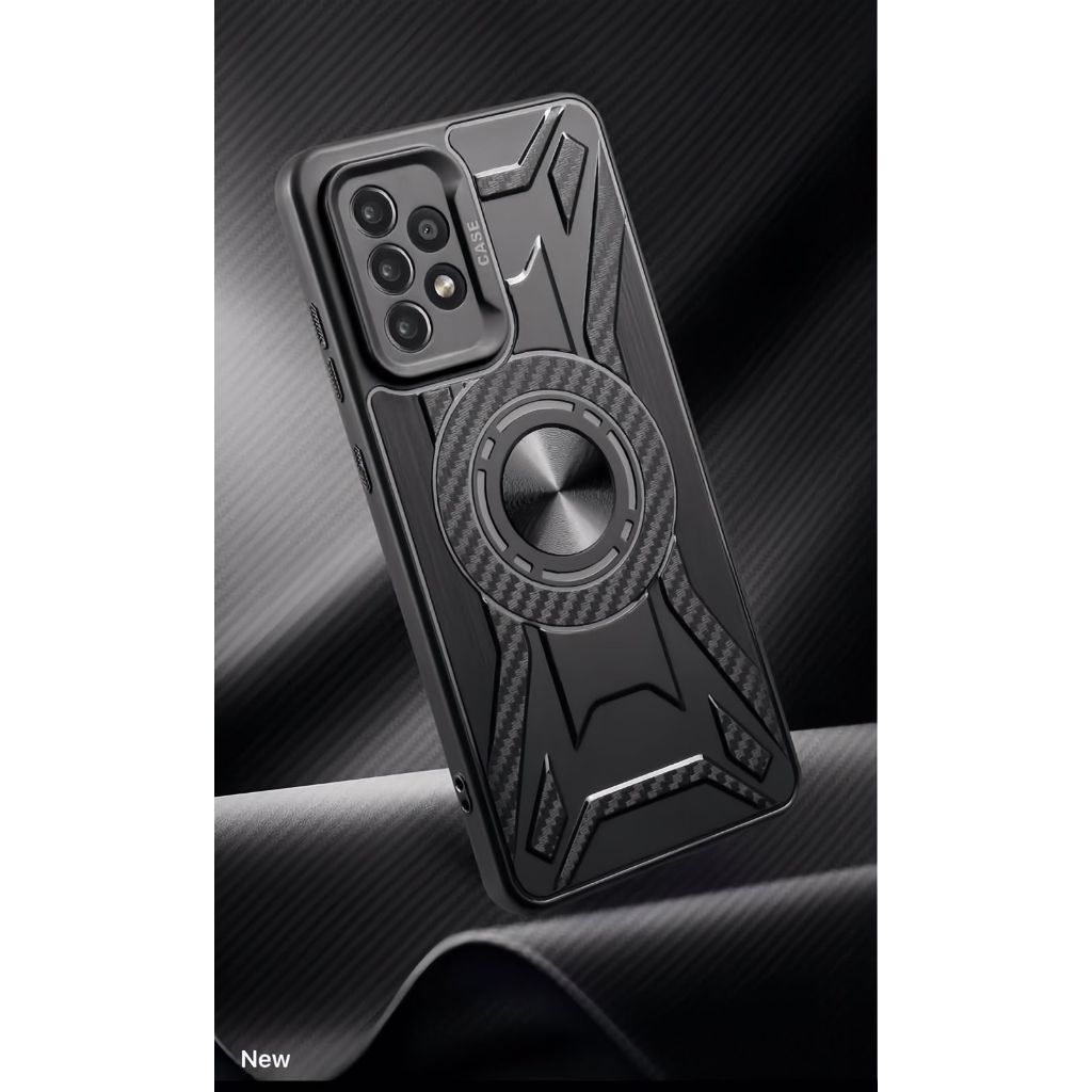 SOFT CASE ROBOT FIBER BLACK FOR OPPO A55/A54/A5 2020/A9 2020/A3s