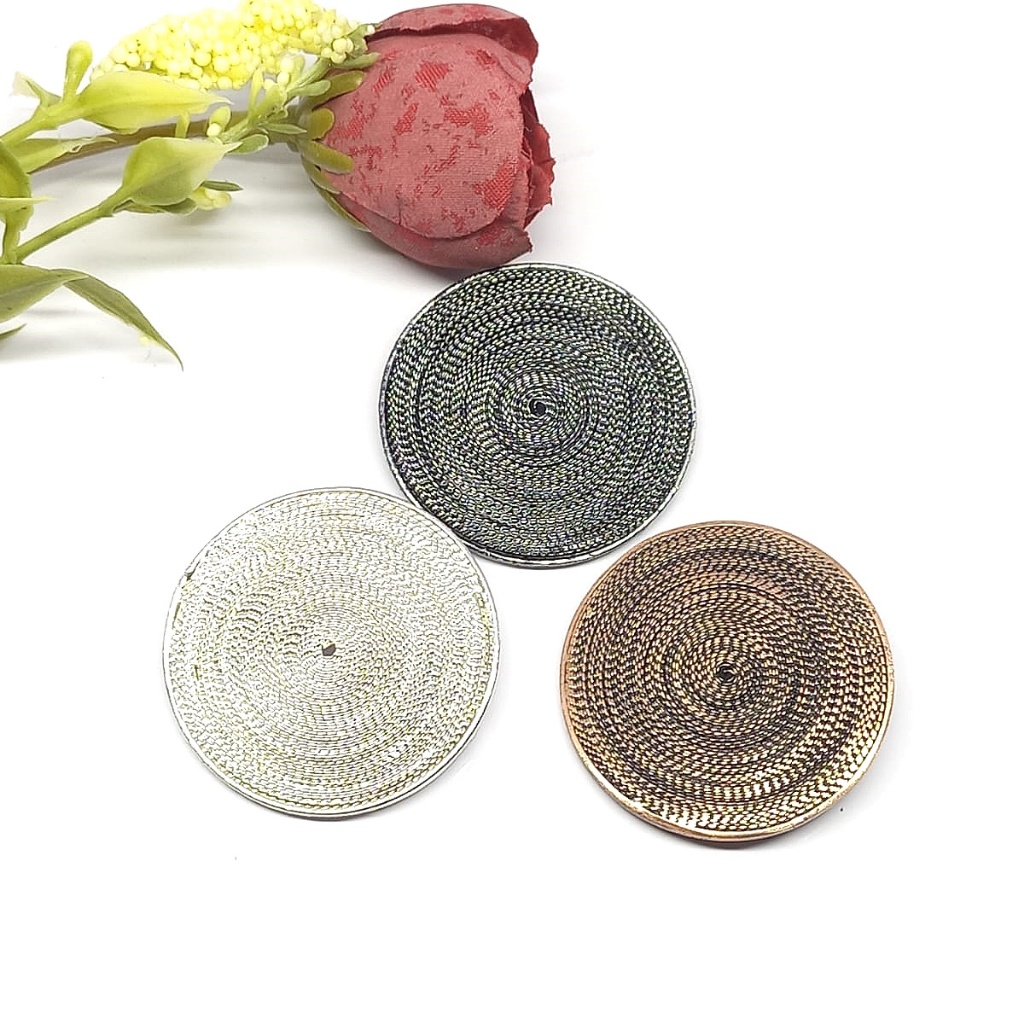 Bros Filigree Kebaya Jilbab Handmade Tembaga Krom Perak Asli Kotagede ID058