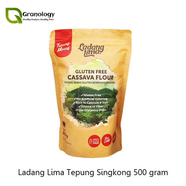

Ladang Lima Tepung Singkong / Gluten Free Cassava Flour 500 gram
