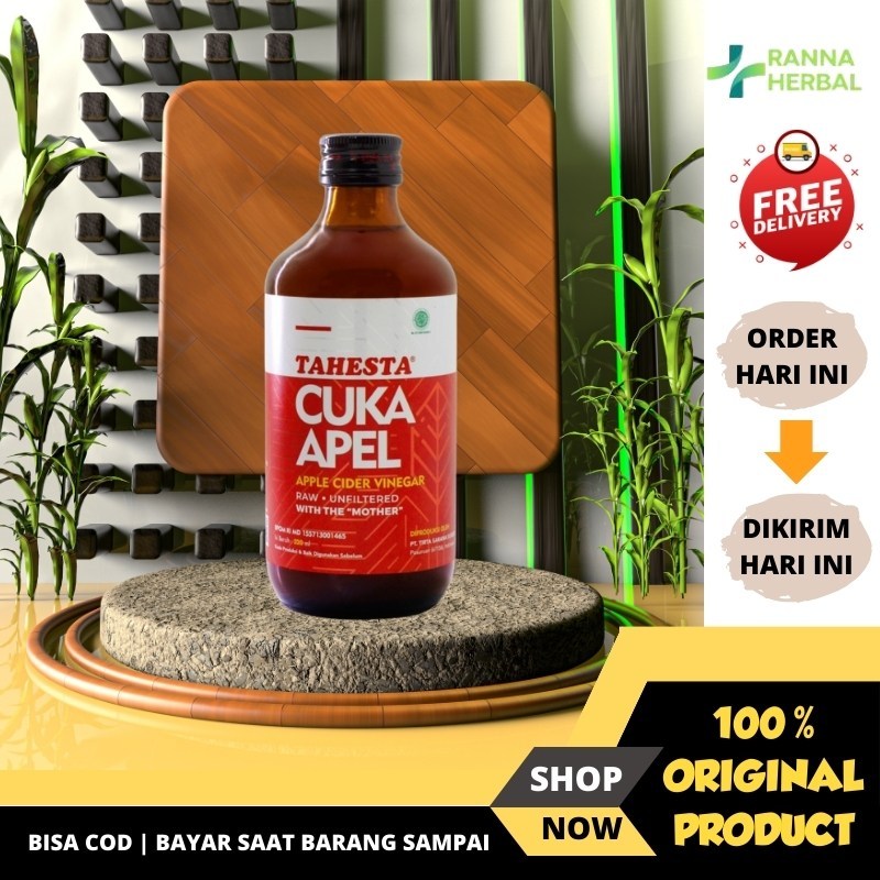 

TAHESTA Cuka Apel 320ml Original Membantu Merawat Kulit Apple Cider Vinegar