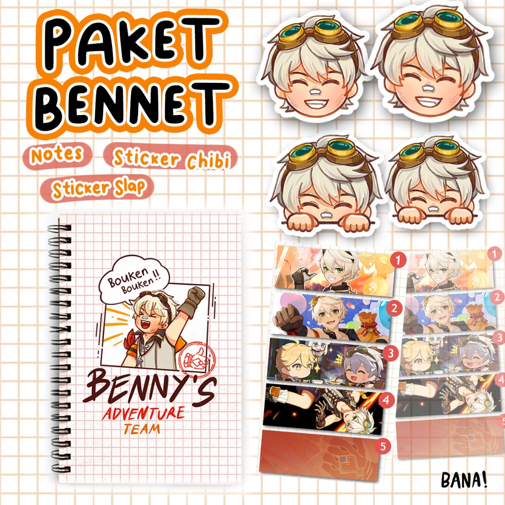 Paket Ultah Genshin Impact Bennet Unlucky Boy [READY] | BANA