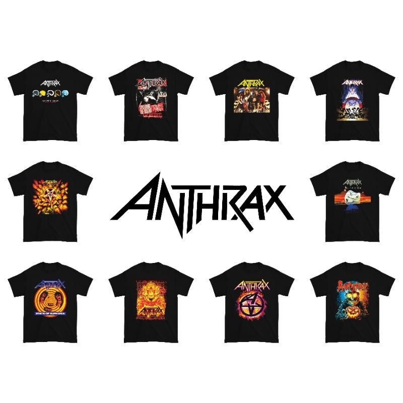 Kaos Anthrax Band Music Vintage / Baju Anthrax Band Musik / Kaos Band Anthrax / Baju Band Anthrax